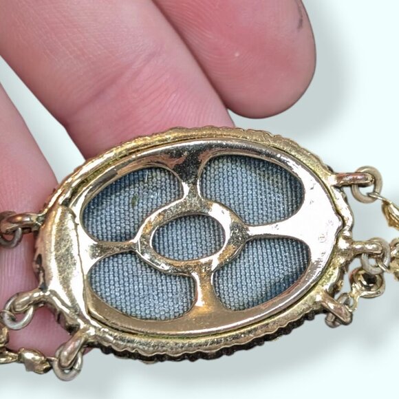 Vintage Monet Dainty Rhinestone Necklace - Picture 6 of 9